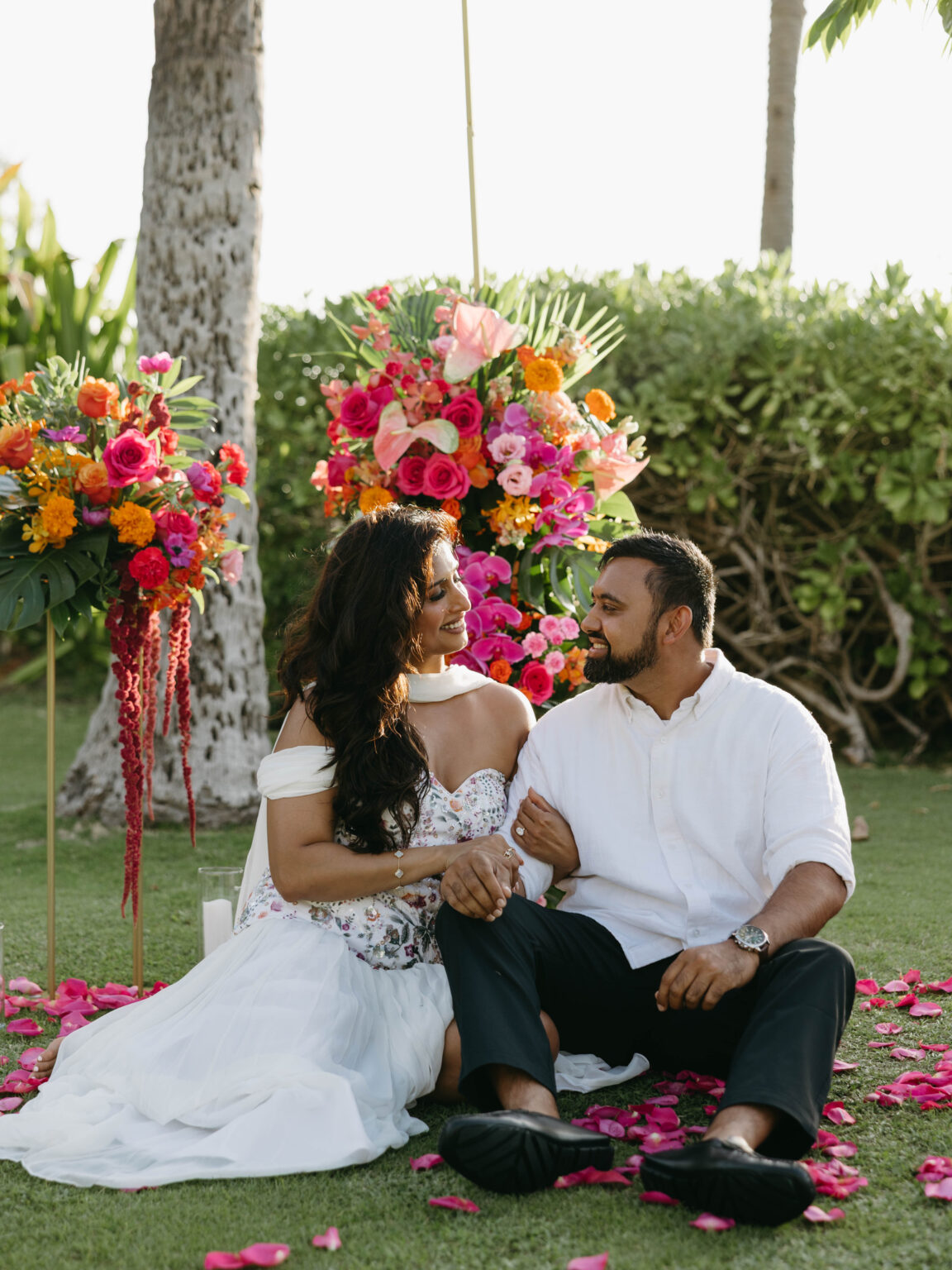 Island Inspired Custom Proposal - Amit & Linisha - The Yes Girls