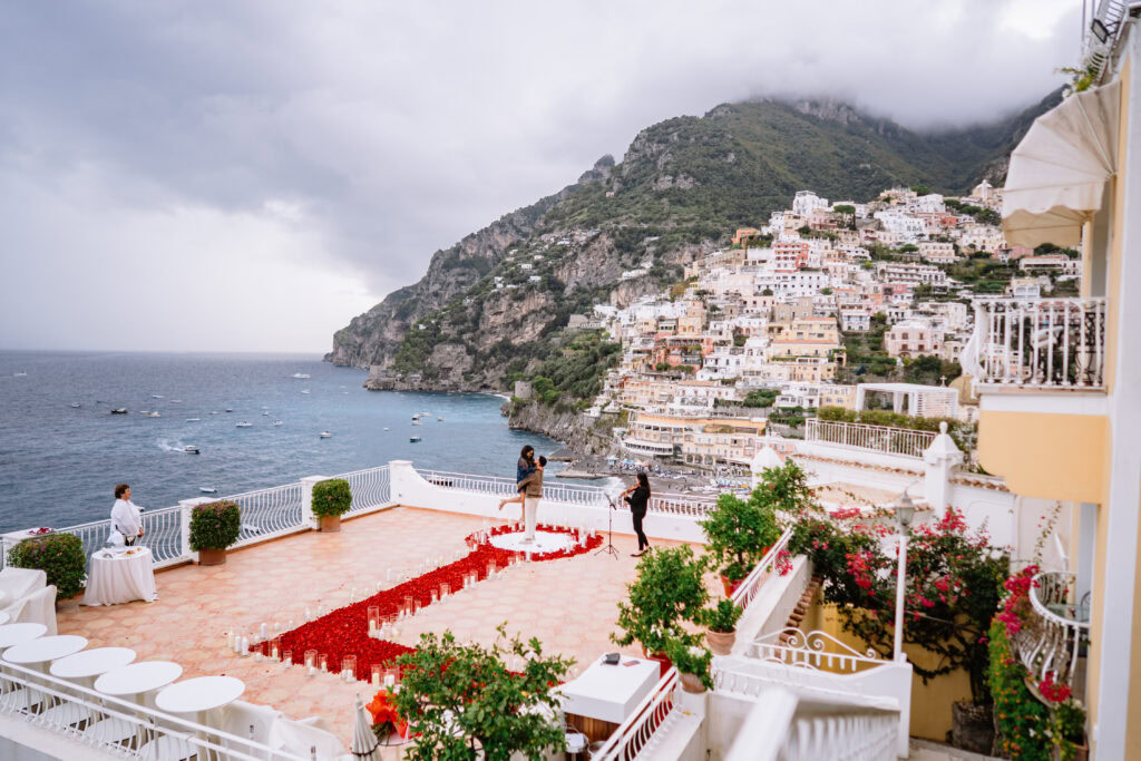 Italy Red Floral Proposal