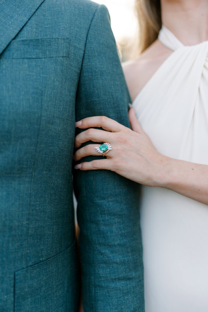 Blue Engagement Ring