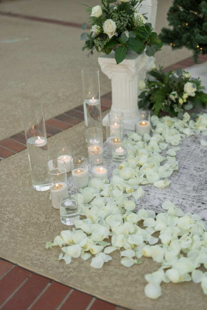 White Floral Proposal