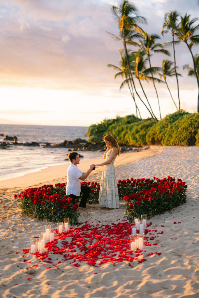 Romantic Red Heart Proposal