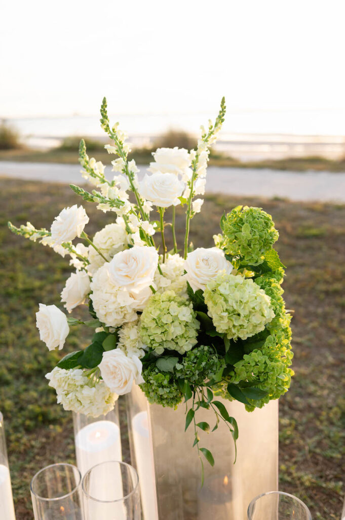 White and Green Floral Proposal