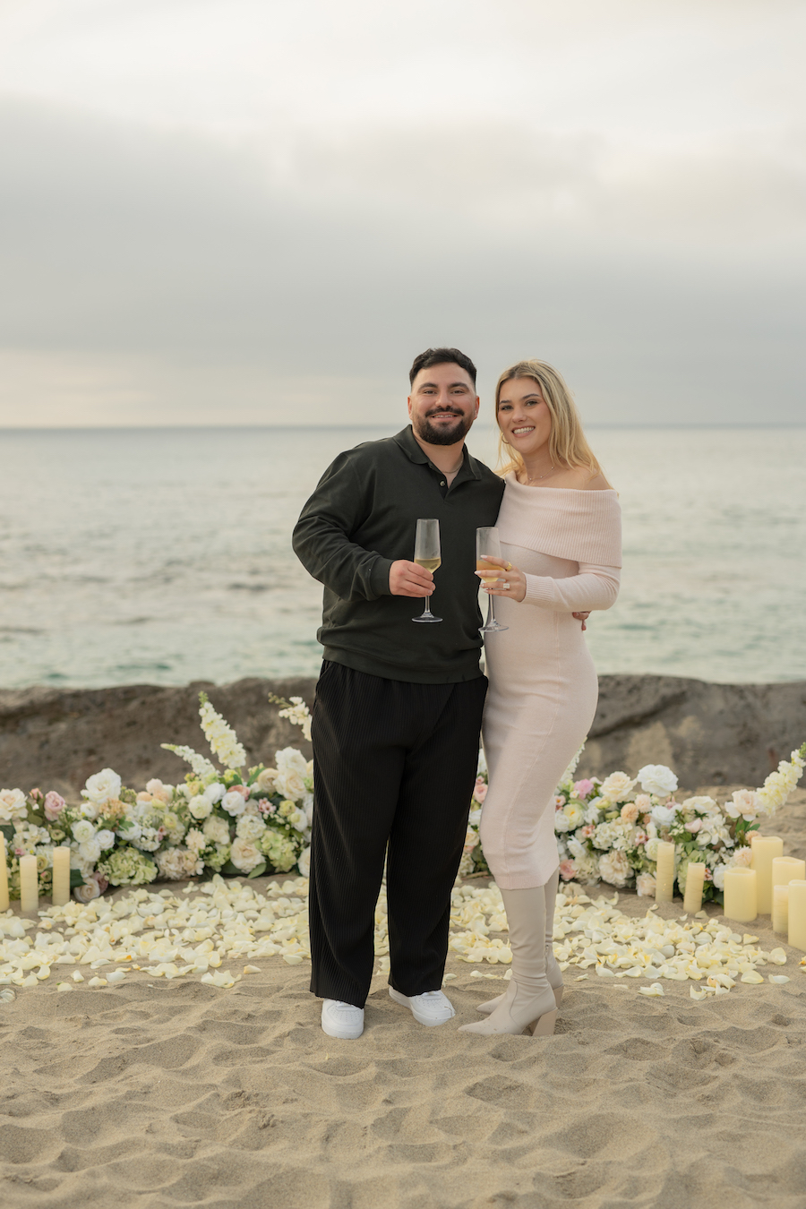 Reinaldo Sierra Orange County Beach Proposal - Reynaldo & Sierra - The Yes Girls